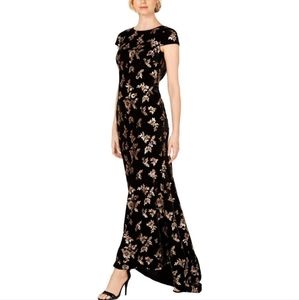 Calvin Klein velvet sequin gown